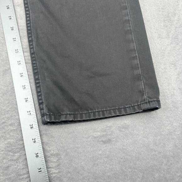 Levi's 505 Jeans Mens 36x28 Dark Gray Charcoal Straight Leg Regular Fit Denim - Picture 14 of 15